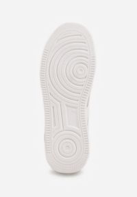 Born2be - Biało-Szare Klasyczne Sneakersy Vices na Grubej Podeszwie Torira. Okazja: na co dzień, na spacer. Nosek buta: okrągły. Zapięcie: sznurówki. Kolor: biały. Materiał: jeans. Sport: turystyka piesza #3