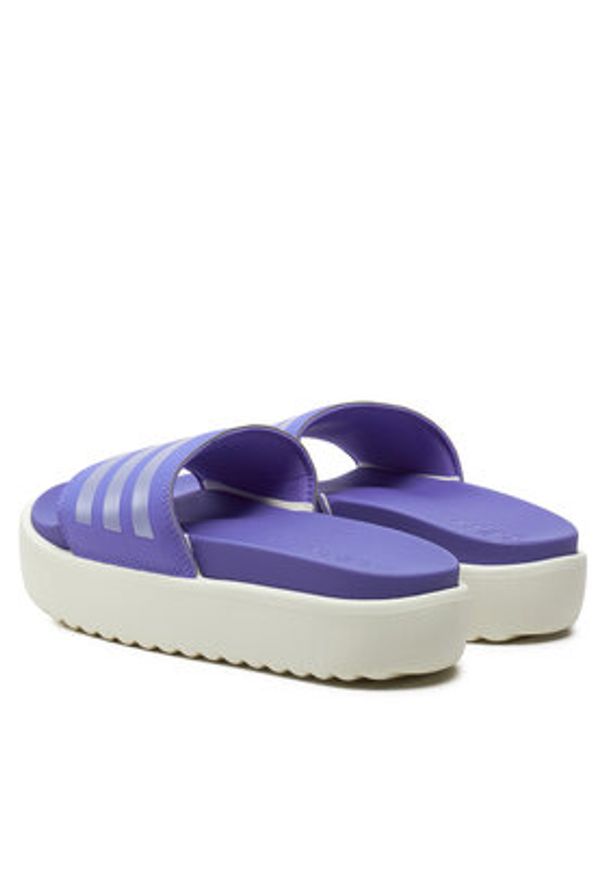 Adidas - adidas Klapki adilette Platform IF6922 Fioletowy. Kolor: fioletowy. Materiał: skóra. Obcas: na platformie