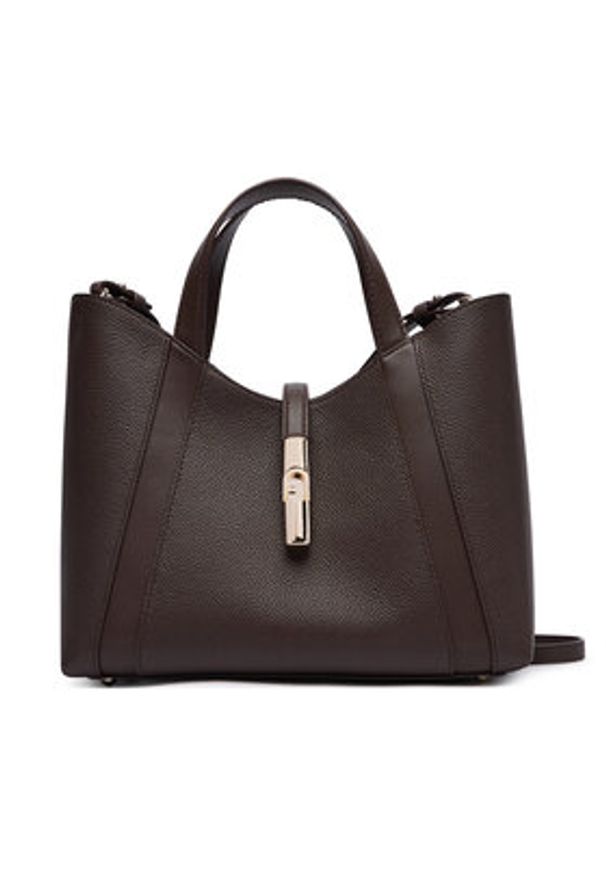 Furla Torebka Goccia S WB01789 BX3353 CN 2460S Brązowy ciemny. Kolor: brązowy. Materiał: skórzane