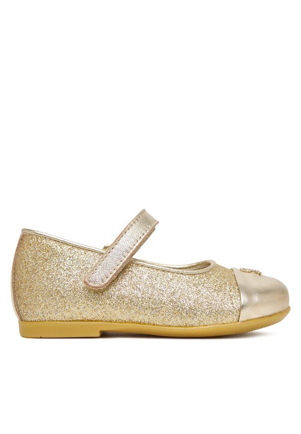 TOMMY HILFIGER - Baleriny Tommy Hilfiger. Kolor: złoty