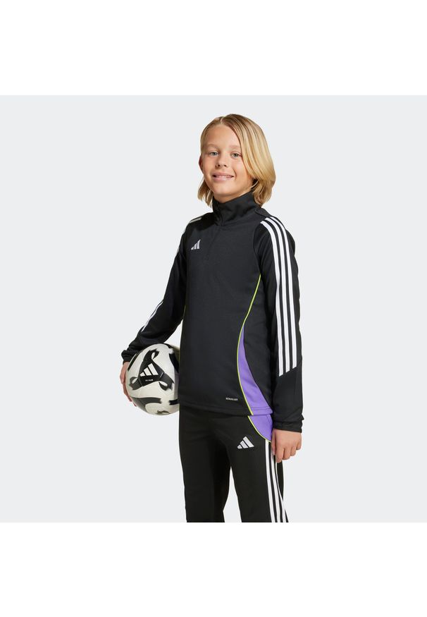 Adidas - Top piłkarski dla dzieci ADIDAS Tiro 24 treningowy. Materiał: dzianina, prążkowany. Sport: piłka nożna