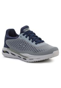 skechers - Buty Skechers Arch Fit Orvan Trayver M 210434-GYNV niebieskie. Kolor: niebieski. Materiał: syntetyk. Szerokość cholewki: normalna. Wzór: geometria #1