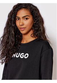 Hugo Bluza 50470571 Czarny Regular Fit. Kolor: czarny. Materiał: bawełna