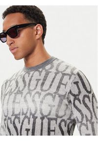 Guess Sweter M5BR24 Z0500 Szary Regular Fit. Kolor: szary. Materiał: syntetyk #5