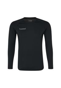 Koszulka termoaktywna z długim rękawem dla dorosłych Hummel First Performance. Kolor: czarny. Materiał: jersey. Długość rękawa: długi rękaw. Długość: długie