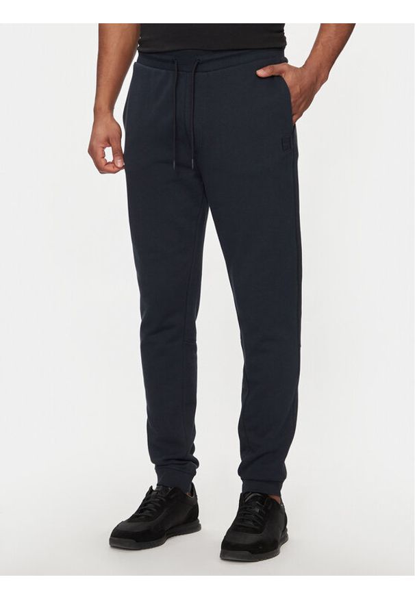 BOSS - Boss Spodnie dresowe Sestart 50509303 Granatowy Regular Fit. Kolor: niebieski. Materiał: bawełna