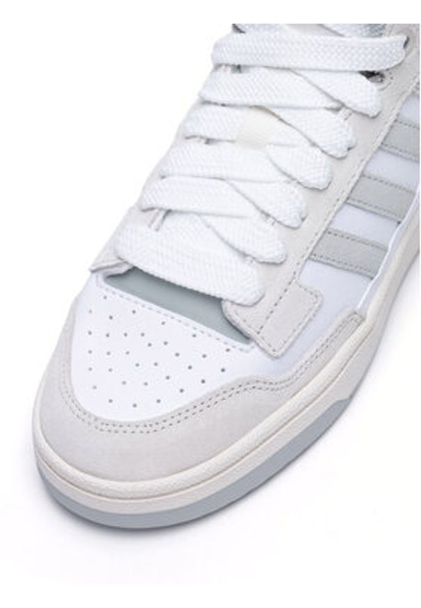 Adidas - adidas Sneakersy RAPID COURT MID W JP5874 Szary. Kolor: szary. Materiał: skóra, zamsz