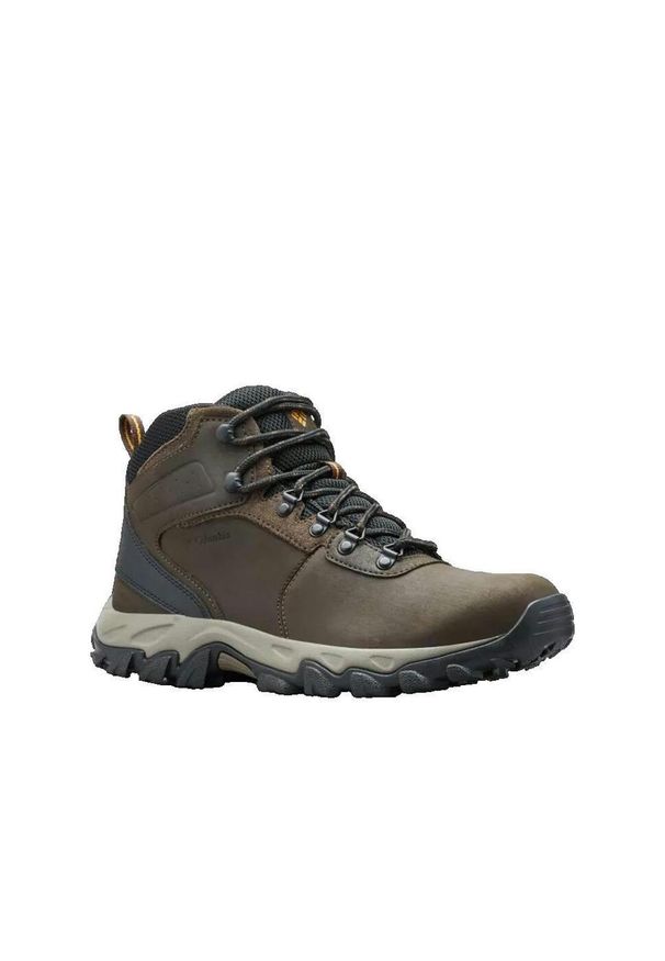 columbia - Columbia Buty Newton Ridge Plus Ii Wp 1594731231. Zapięcie: sznurówki. Kolor: żółty, wielokolorowy, brązowy. Materiał: materiał, skóra. Szerokość cholewki: normalna