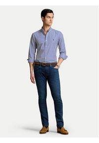 Polo Ralph Lauren Koszula 710928254008 Niebieski Slim Fit. Typ kołnierza: polo. Kolor: niebieski. Materiał: bawełna