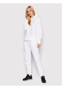 Calvin Klein Spodnie dresowe Micro Logo Essential K20K204424 Biały Regular Fit. Kolor: biały. Materiał: bawełna, syntetyk