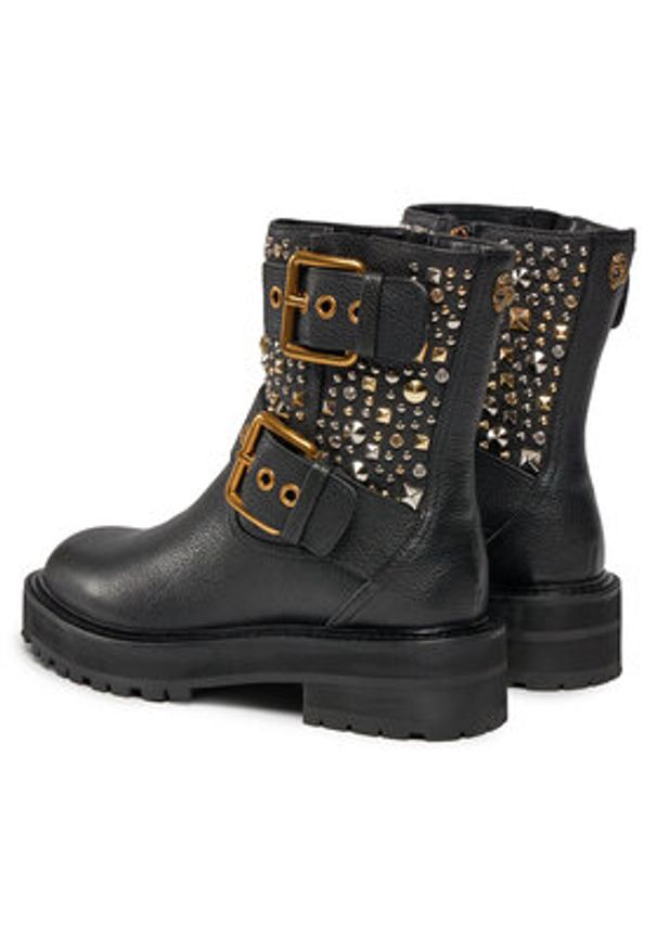 Kurt Geiger Botki 225-Hackney Biker Boot 546505109 Czarny. Kolor: czarny. Materiał: skóra