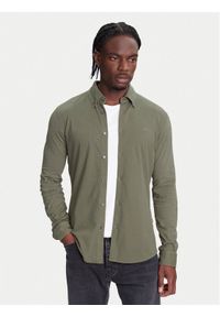 BOSS Koszula Myjersey 50543089 Zielony Slim Fit. Kolor: zielony. Materiał: bawełna