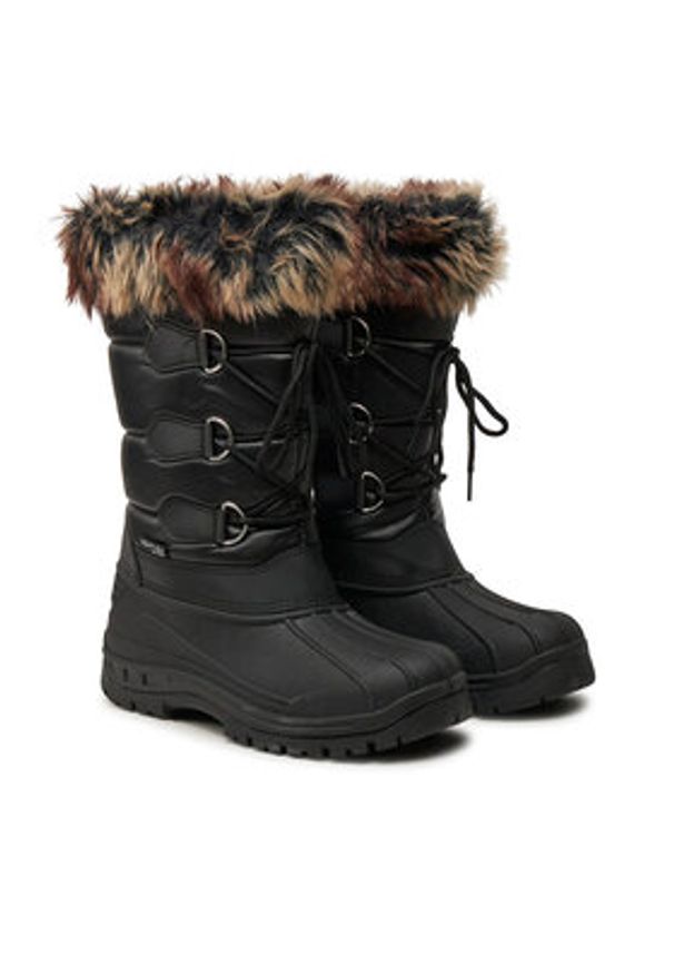 Vertigo Alpes Śniegowce Nougat Czarny. Kolor: czarny. Materiał: skóra