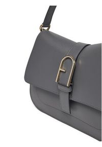 Furla Torebka Flow WB00996 BX2045 2269S Szary. Kolor: szary. Materiał: skórzane