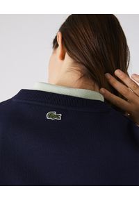 Lacoste - LACOSTE - Bawełniana bluza z logo. Kolor: niebieski. Materiał: bawełna. Wzór: haft #3
