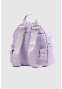 Valentino by Mario Valentino - VALENTINO Tłoczony fioletowy plecak z logo sunny re backpack. Kolor: fioletowy #3