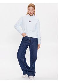 Tommy Jeans Bluza DW0DW16138 Błękitny Boxy Fit. Kolor: niebieski. Materiał: bawełna #2