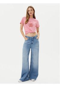 Guess T-Shirt E5GI03 K8G01 Różowy Regular Fit. Kolor: różowy. Materiał: bawełna #3