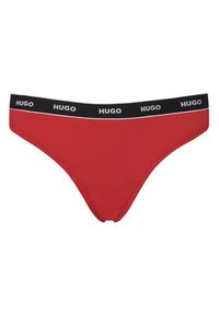 Hugo - HUGO Komplet stringów Triplet Thong Stripe 50545680 Kolorowy. Materiał: bawełna. Wzór: kolorowy #4
