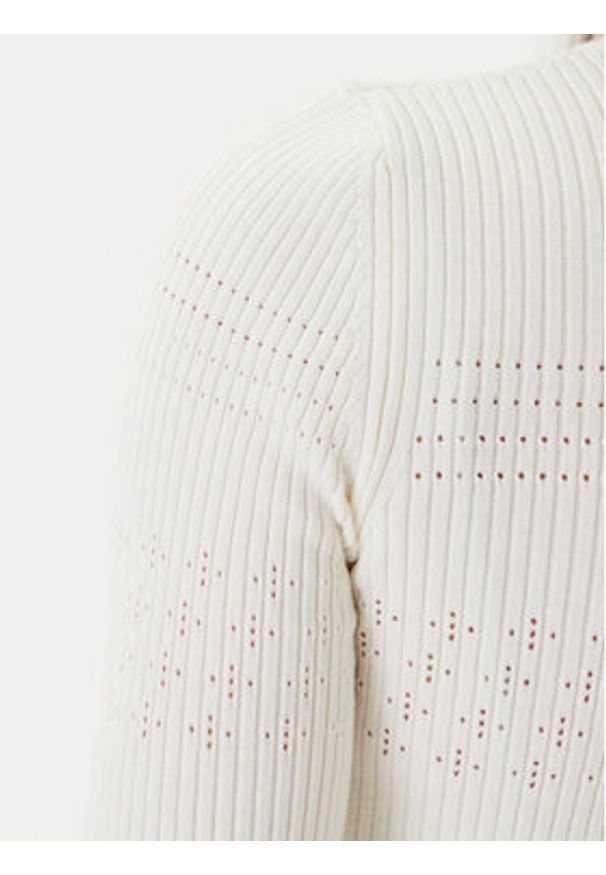 TwinSet - TWINSET Sweter 252TP3240 Beżowy Regular Fit. Kolor: beżowy. Materiał: wiskoza