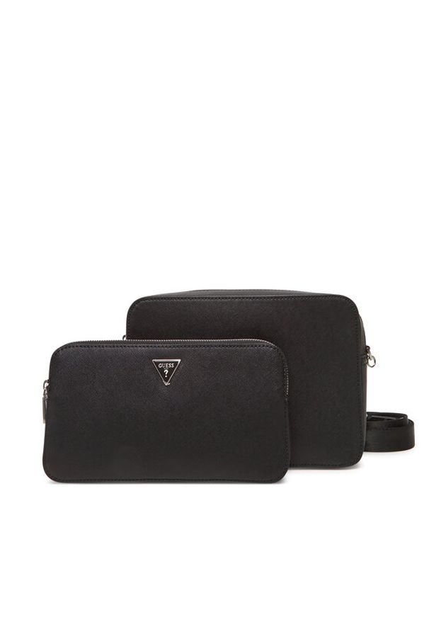 Guess Saszetka HMMISA P5322 Czarny. Kolor: czarny. Materiał: skóra