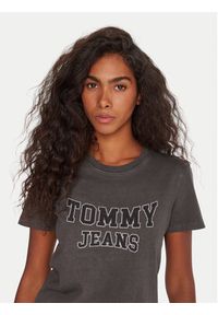 Tommy Jeans T-Shirt Varsity DW0DW21966 Czarny Regular Fit. Kolor: czarny. Materiał: bawełna #5