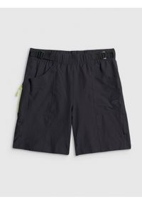 4f - 4F Spodenki rowerowe damskie - czarne M. Kolor: czarny. Materiał: dzianina, włókno, materiał. Sport: fitness #1