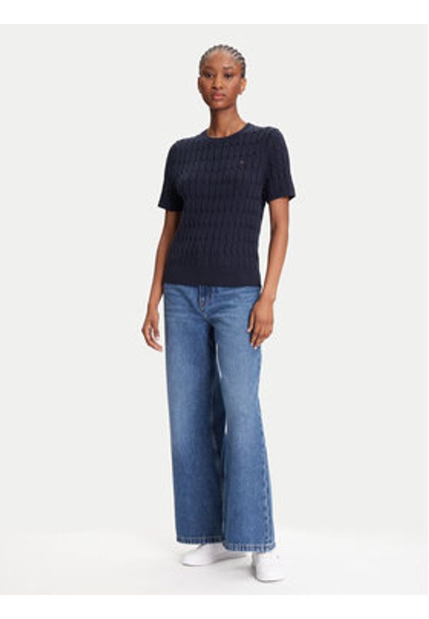 TOMMY HILFIGER - Tommy Hilfiger Jeansy WW0WW45675 Granatowy Slim Fit. Kolor: niebieski