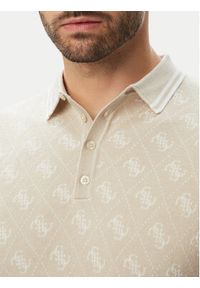 Guess Polo M6YR10 Z0915 Beżowy Regular Fit. Typ kołnierza: polo. Kolor: beżowy. Materiał: syntetyk #2