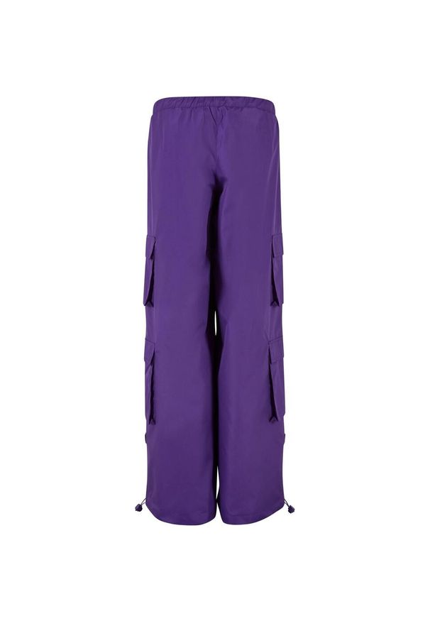Urban Classics - Spodnie Cargo Damskie Ripstop. Kolor: fioletowy. Długość: długie