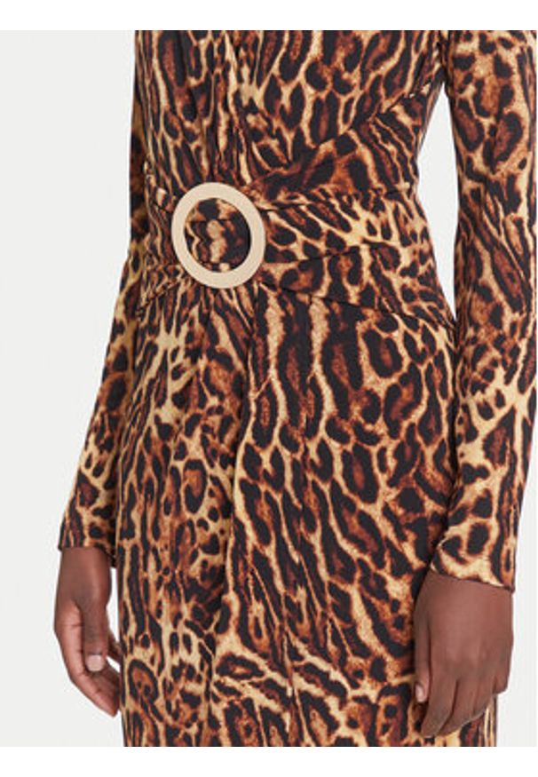 Joseph Ribkoff Sukienka koktajlowa 253091 Brązowy Slim Fit. Kolor: brązowy. Materiał: syntetyk. Styl: wizytowy