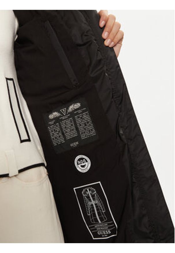 Guess Płaszcz zimowy New Olga W4BL40 WEX52 Czarny Regular Fit. Kolor: czarny. Materiał: syntetyk. Sezon: zima