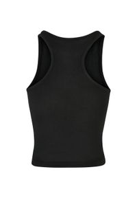 BUILD YOUR BRAND - Damski Bezrękawnik Typu Racerback. Kolor: czarny. Długość rękawa: bez rękawów