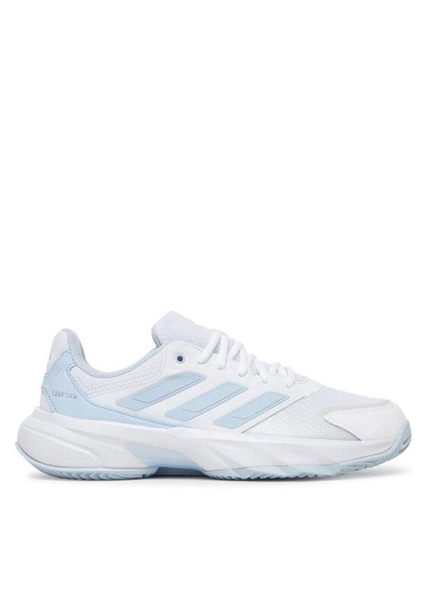 Adidas - adidas Buty do tenisa Courtjam Control 3 KI3443 Biały. Kolor: biały. Materiał: materiał. Sport: tenis