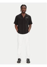 Just Cavalli Koszula 78OALY04 Czarny Regular Fit. Kolor: czarny. Materiał: wiskoza