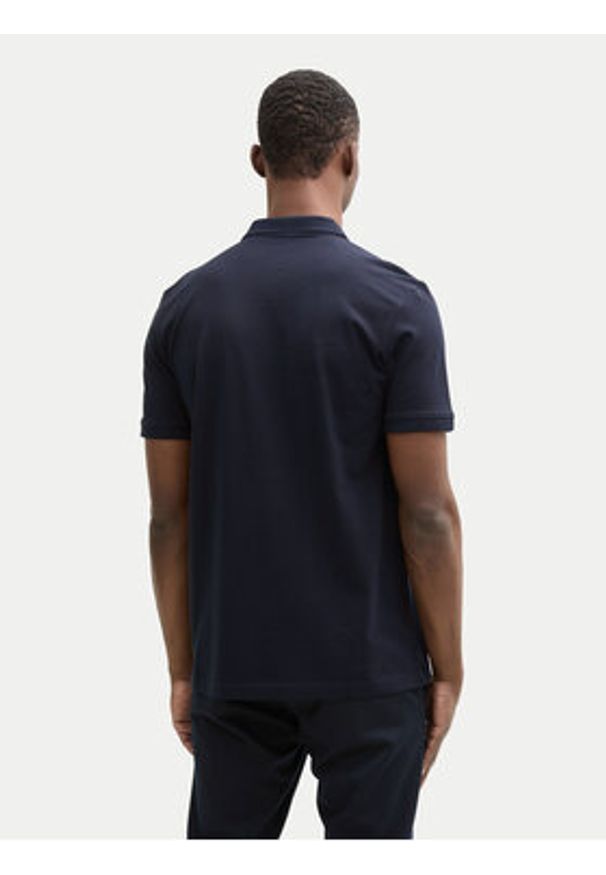 Tom Tailor Denim Polo 1045587 Granatowy Regular Fit. Typ kołnierza: polo. Kolor: niebieski. Materiał: bawełna