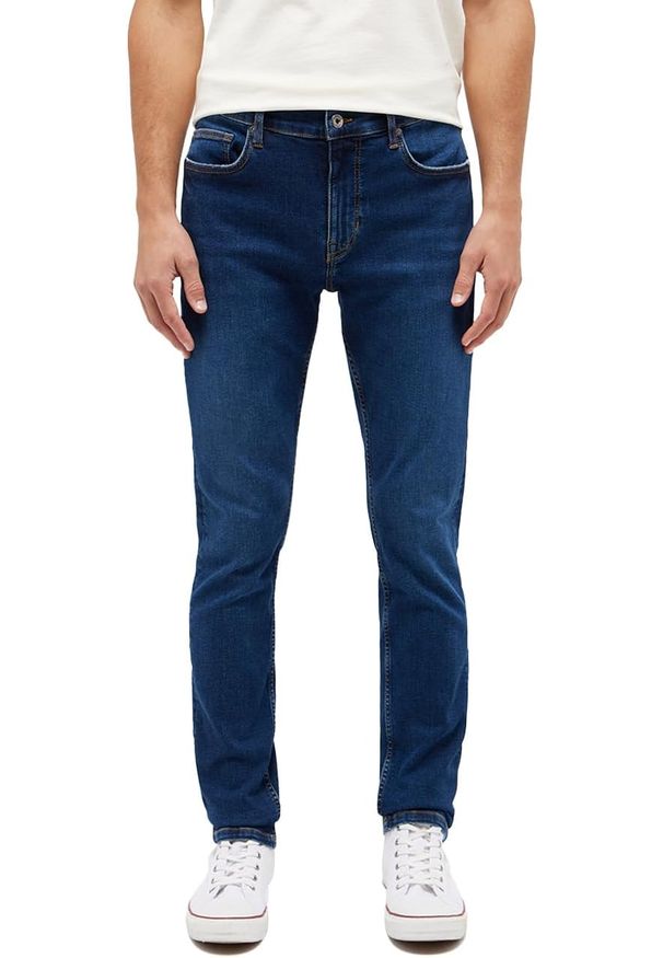 Mustang - Męskie Spodnie Jeansowe MUSTANG Frisco Skinny Denim Blue 1014855 5000 884