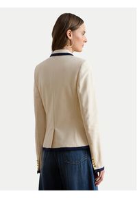 Lauren Ralph Lauren - LAUREN RALPH LAUREN Marynarka 200P09081001 Beżowy Slim Fit. Kolor: beżowy. Materiał: bawełna #5