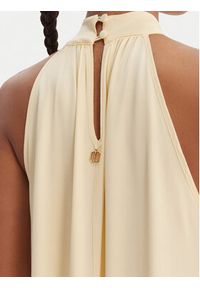 Fracomina Sukienka letnia FR26SD3016W41301 Żółty Relaxed Fit. Kolor: żółty. Materiał: wiskoza. Sezon: lato #6