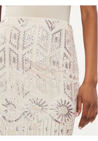 Marciano Guess Spódnica ołówkowa 4GGD17 6248A Écru Slim Fit. Materiał: syntetyk #4