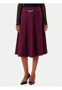 Rinascimento Spódnica trapezowa CFC0126216003 Bordowy Regular Fit. Kolor: czerwony. Materiał: wiskoza