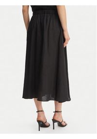 Marella Spódnica trapezowa Biada 2615101082 Czarny Regular Fit. Kolor: czarny. Materiał: len #3