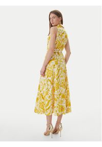 Luisa Spagnoli Sukienka letnia Piagge 542930 Żółty Regular Fit. Kolor: żółty. Materiał: bawełna. Sezon: lato #4