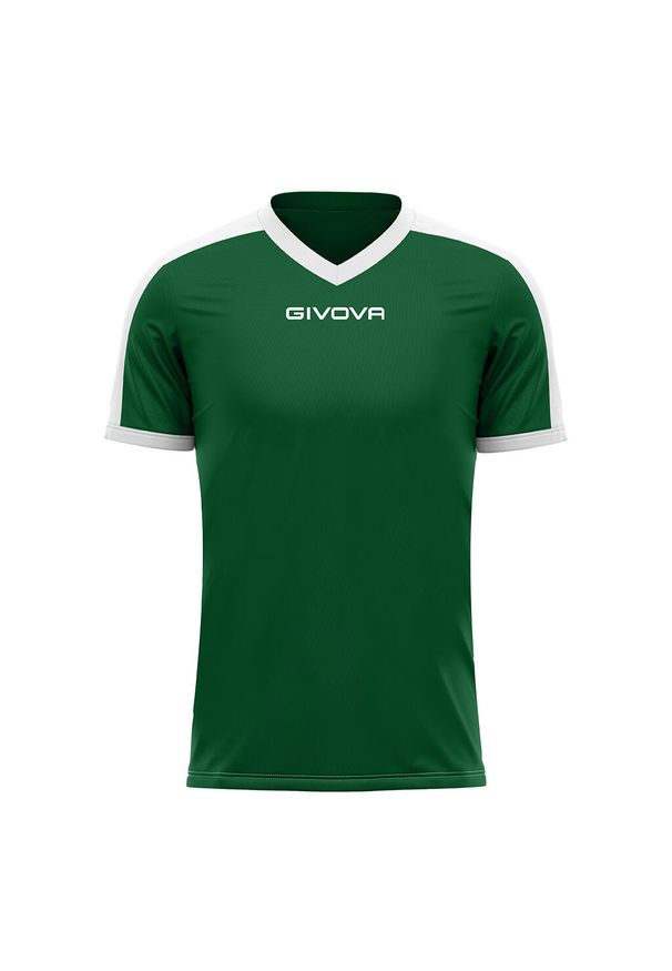 Koszulka piłkarska dla dorosłych Givova Revolution Interlock. Kolor: biały, wielokolorowy, zielony. Sport: piłka nożna