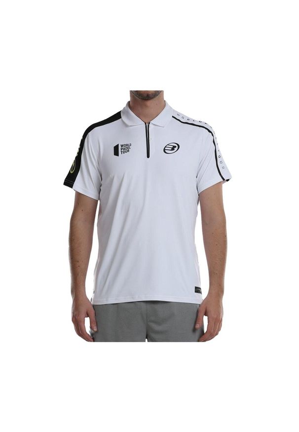 Koszulka Polo z krótkim rękawem Męska Bullpadel Liceo Biały. Typ kołnierza: polo. Kolor: biały. Długość rękawa: krótki rękaw. Długość: krótkie