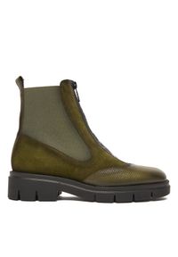 Hispanitas Botki HI254302 Zielony. Kolor: zielony. Materiał: skóra