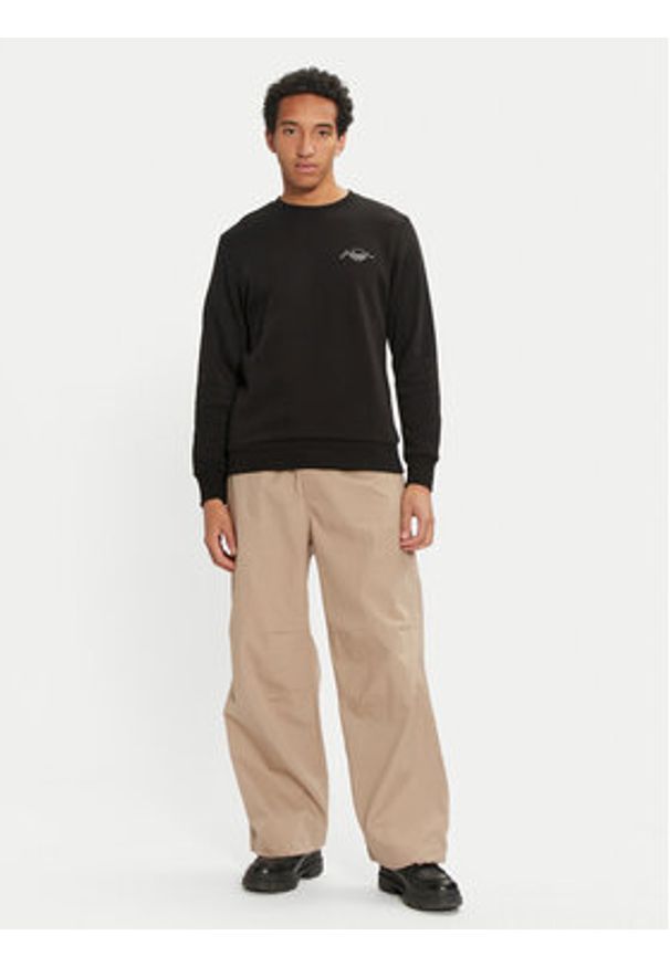 Jack & Jones - Jack&Jones Bluza Ferris 12256837 Czarny Standard Fit. Kolor: czarny. Materiał: bawełna, syntetyk