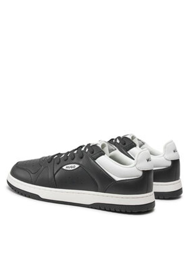 Hugo - HUGO Sneakersy Hadrian 50536201 Czarny. Kolor: czarny. Materiał: skóra