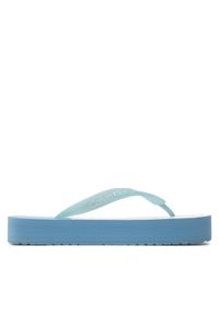 Calvin Klein Jeans Japonki Beach Sandal Flatform Monologo YW0YW01617 Niebieski. Kolor: niebieski