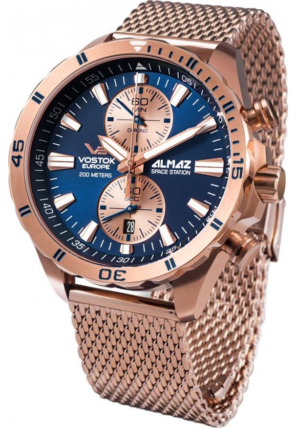 Zegarek Vostok Europe Zegarek męski Vostok Europe 6S11-320B660B brązowy. Kolor: brązowy